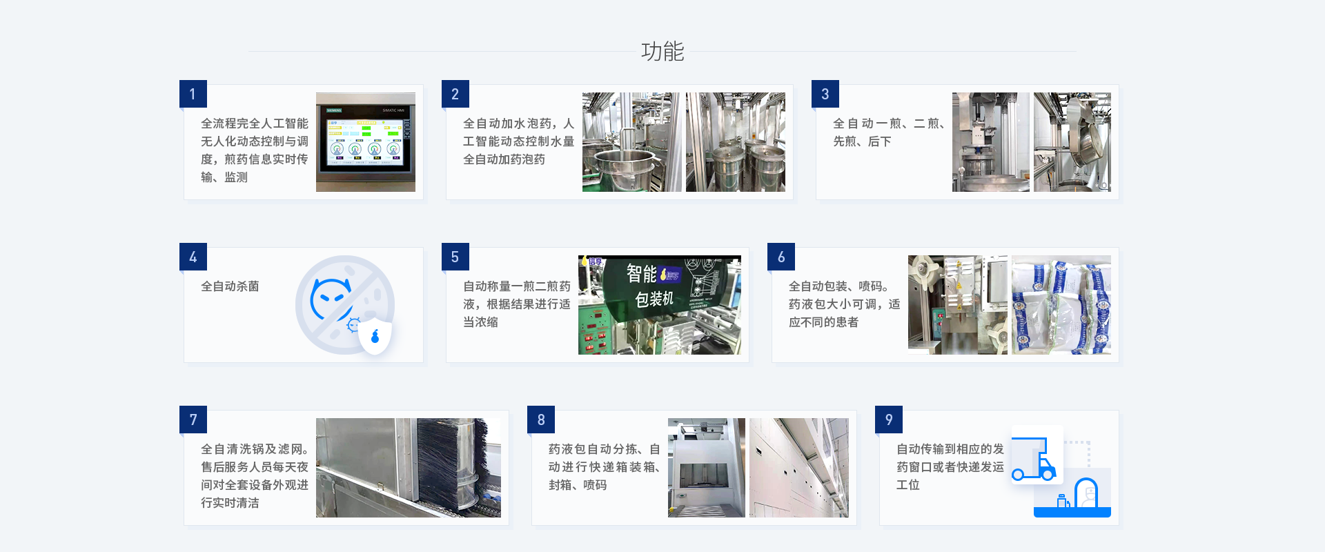 无人化智能煎药中心产品功能